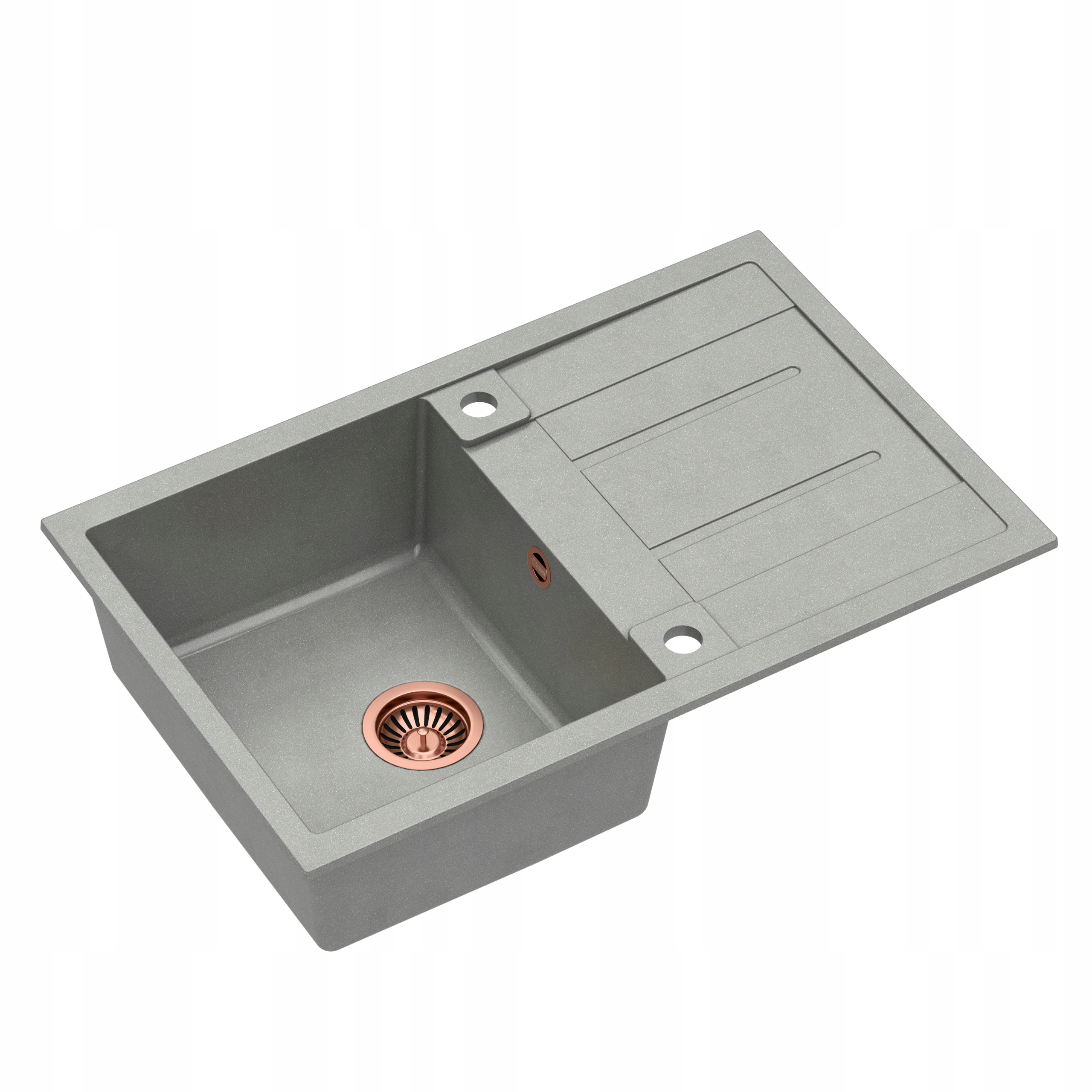 Kuchynská batéria - Granitový kuchynský drez MORGAN 111 GREY QUADRON