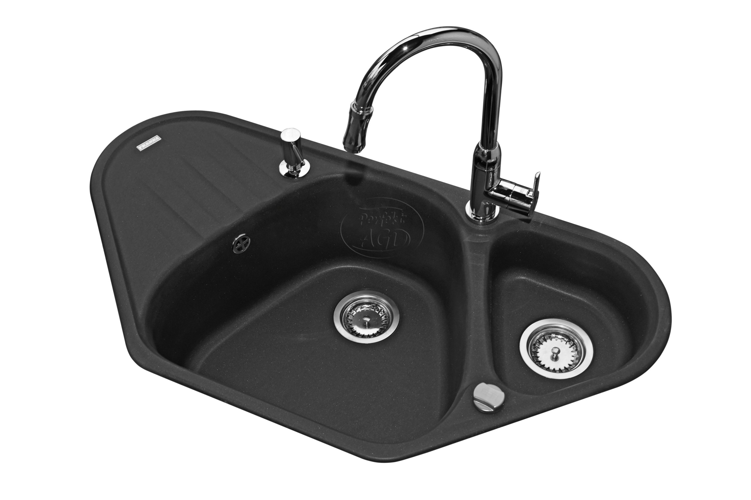 Kuchynská batéria - Franke Azg 661 E Onyx+Alpena+Dispenser Sink
