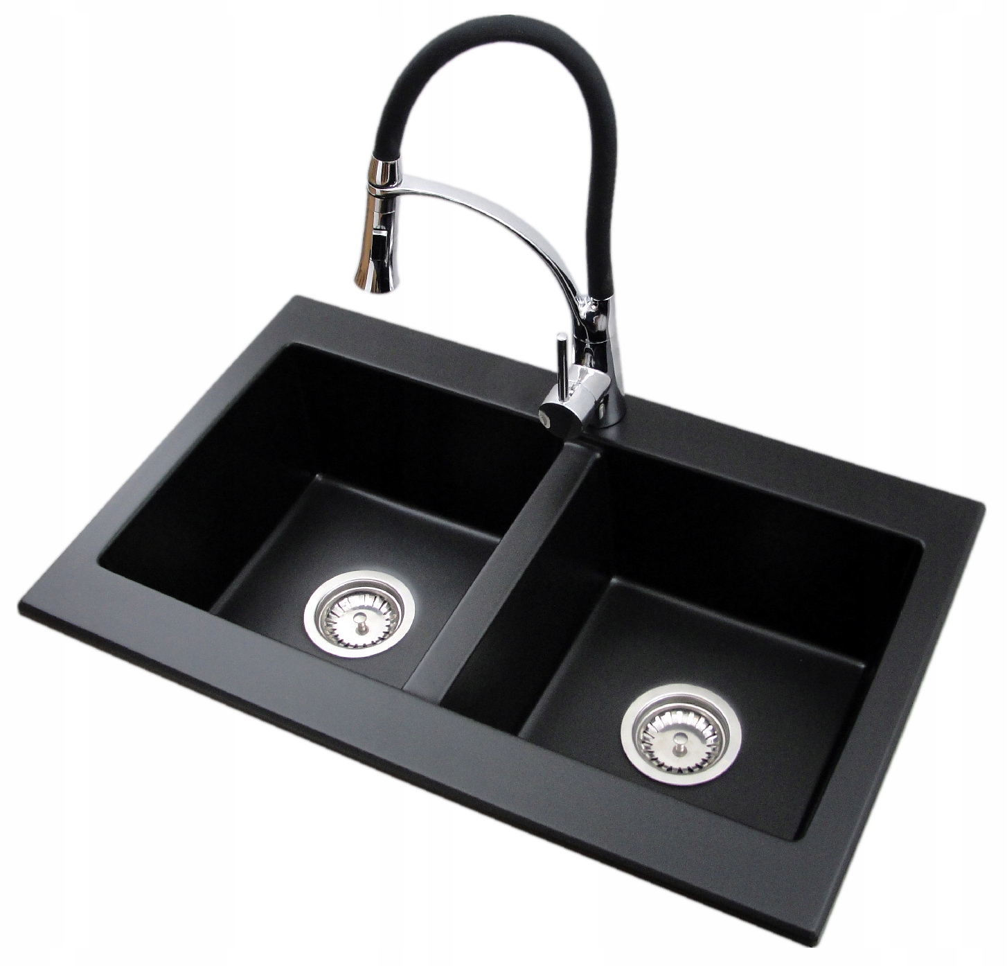 Kuchynská batéria - Dva -Chamber Granite Sink + batéria +