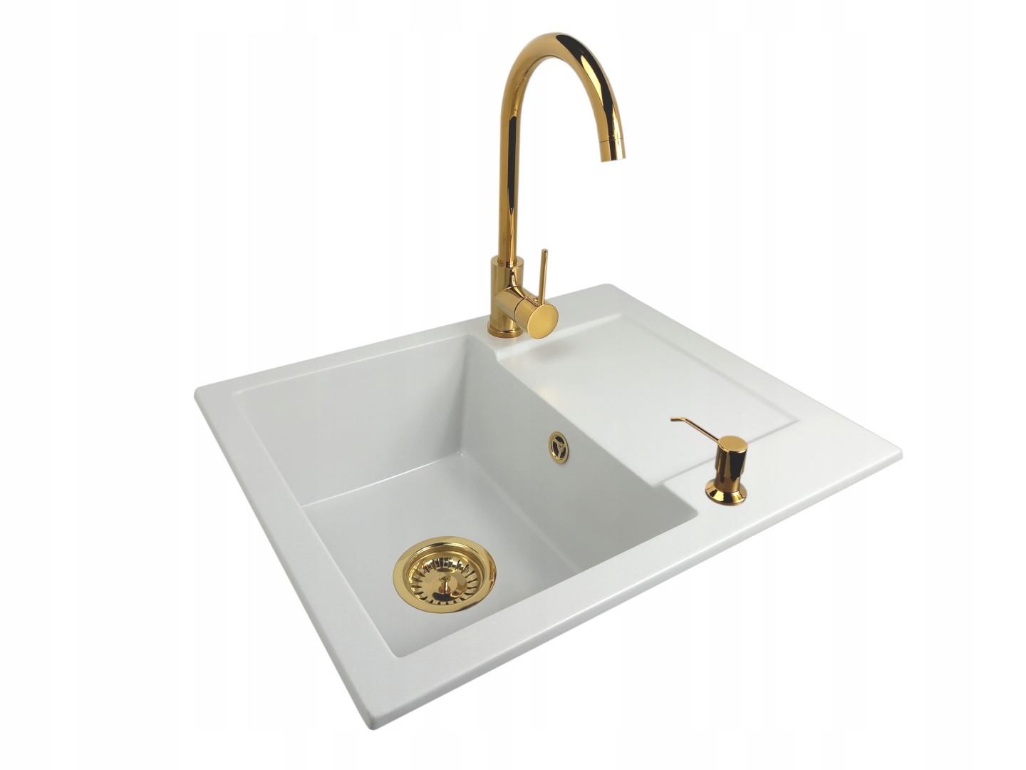 Kuchynská batéria - Sink Rita Sink+Golden Siphon+batéria+dávkovač