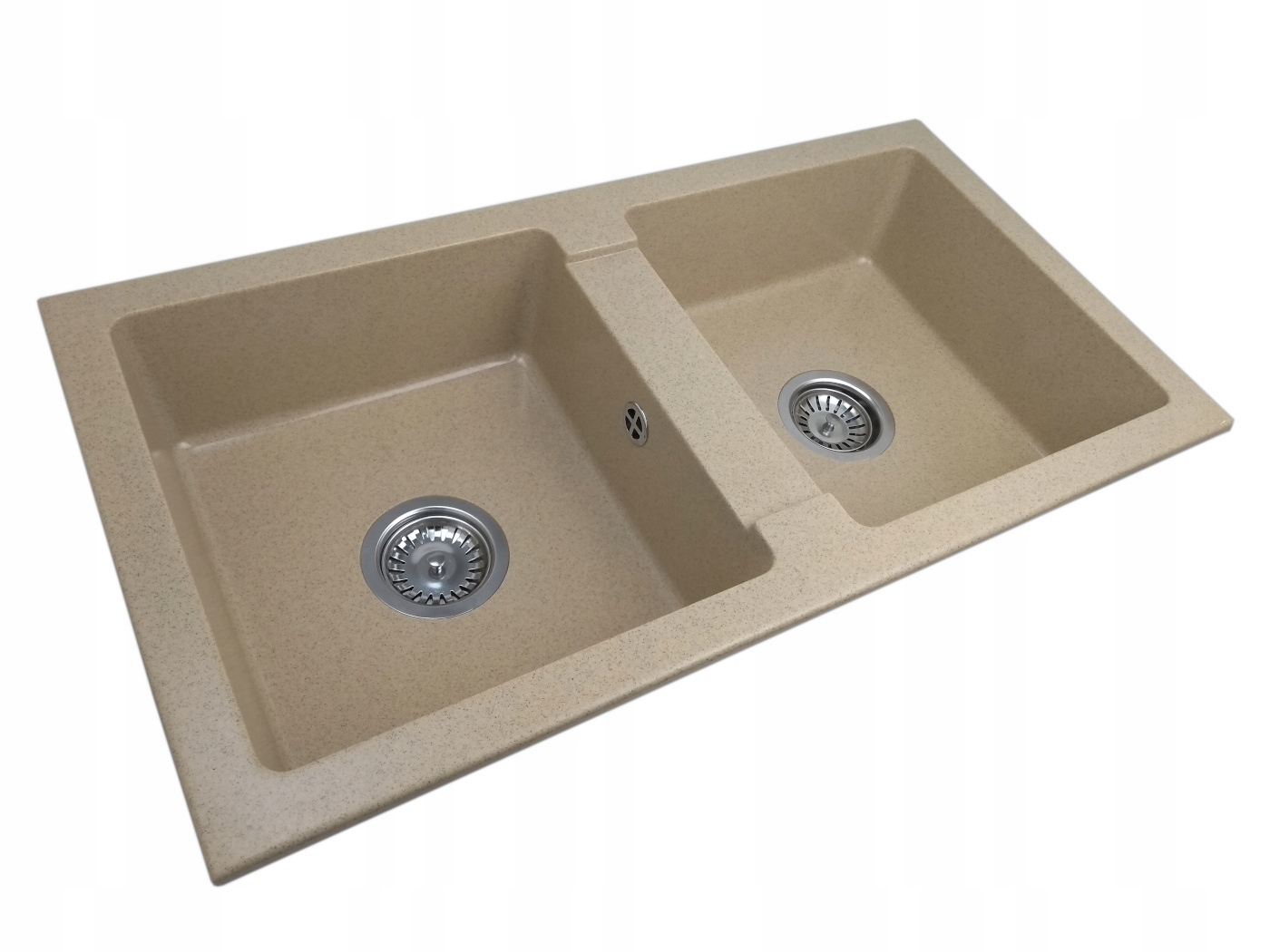 Kuchynská batéria - Nina Dark-Beige Two-CHAMBER SLINK