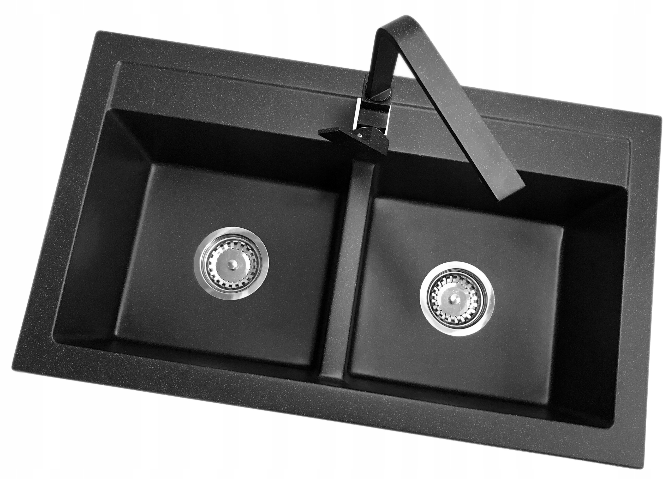 Kuchynská batéria - Dva -Chamber Granite Sink Sink Nook Set