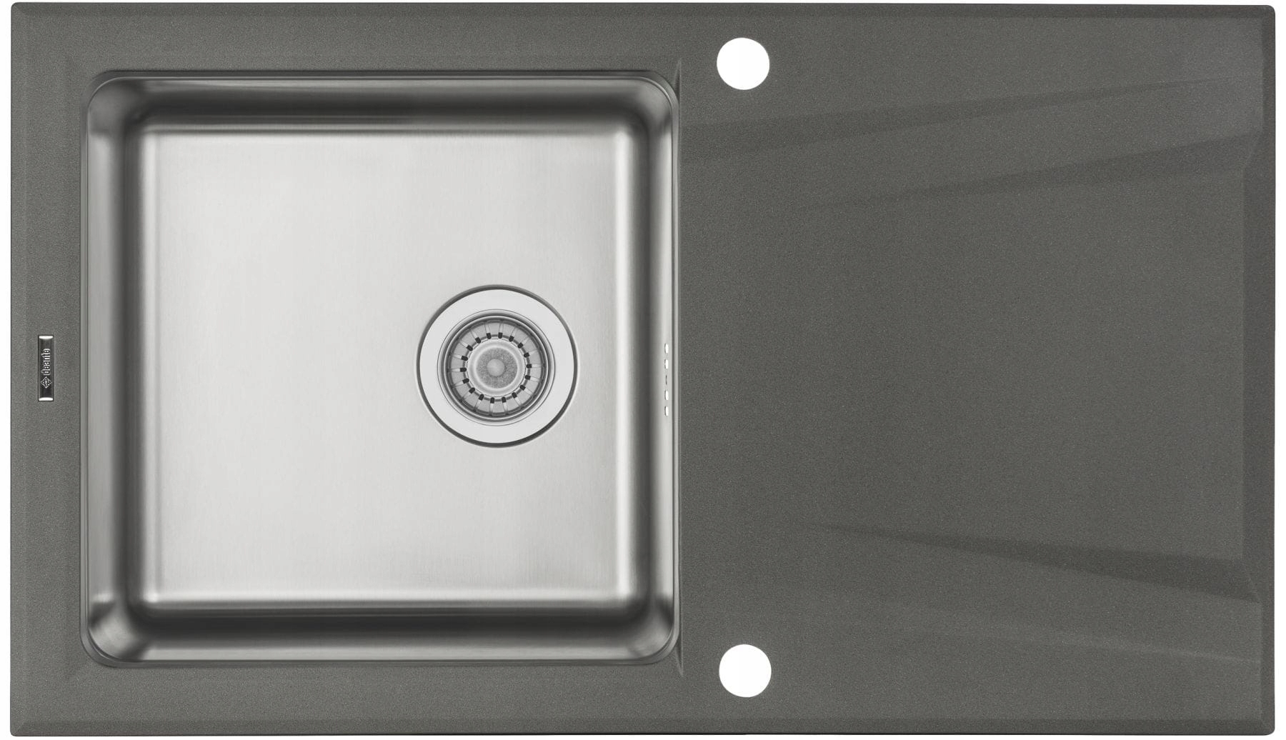 Kuchynská batéria - Sink 86x50 cm žula/oceľ 1-zabijak. Antraient
