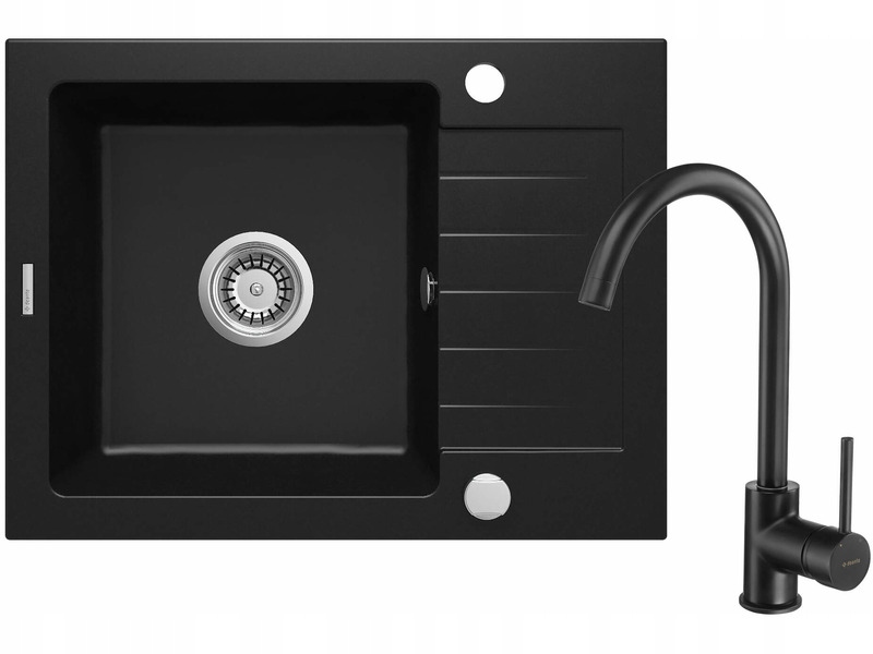 Kuchynská batéria - Deante Zqzan11a Nero + Sink Battery Sink
