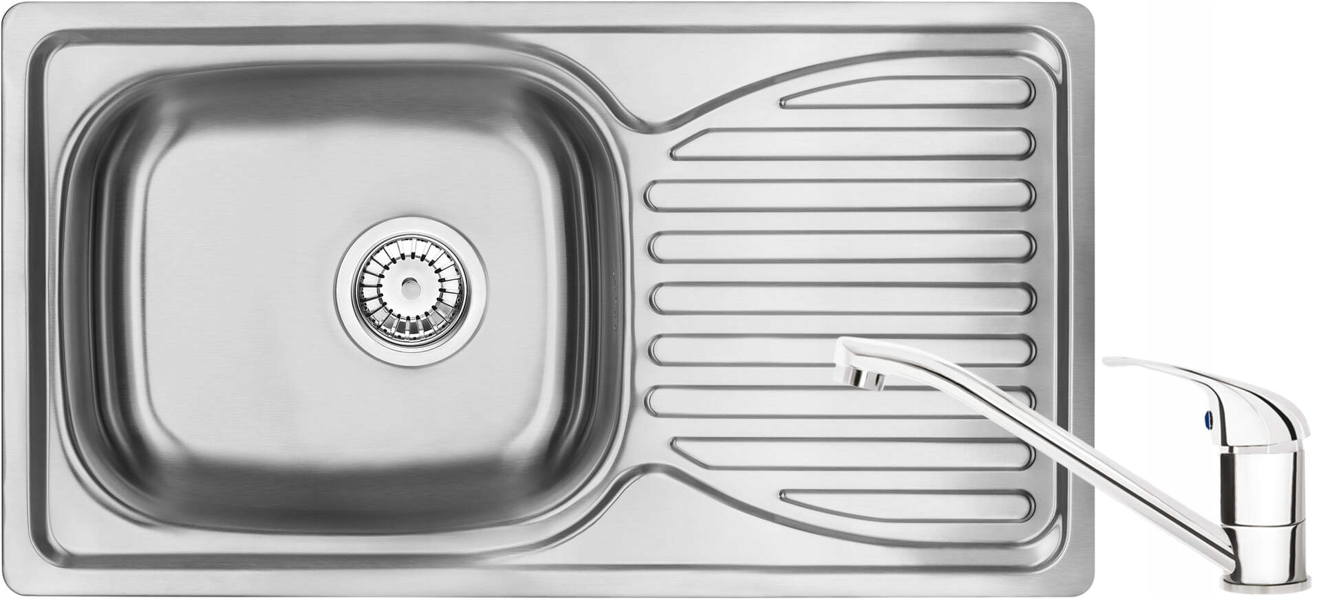 Kuchynská batéria - Deante Doppio stal inox umývadlo