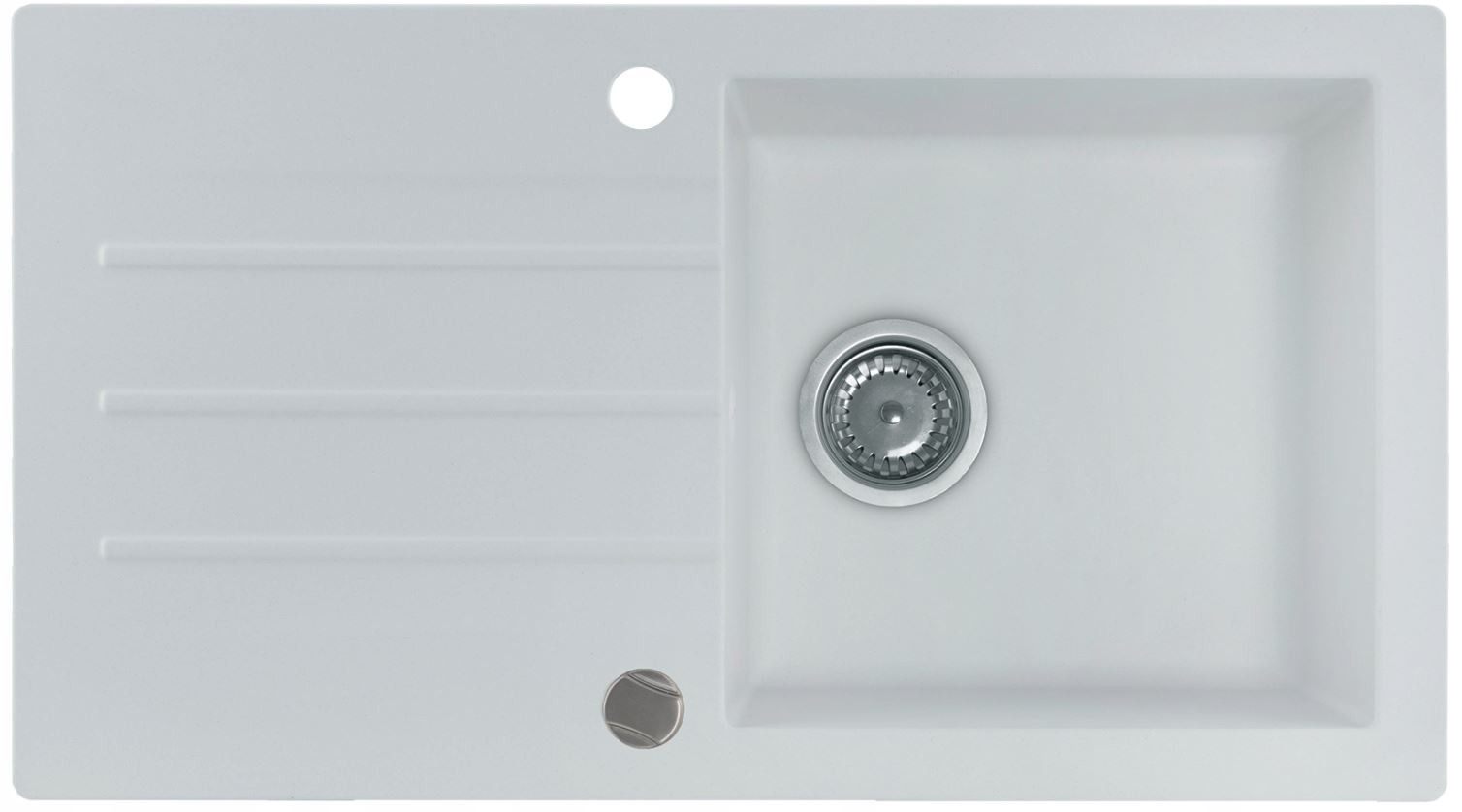 Kuchynská batéria - Kernau Kgsa 50 1B1d Pure White 73 cm umývadlo
