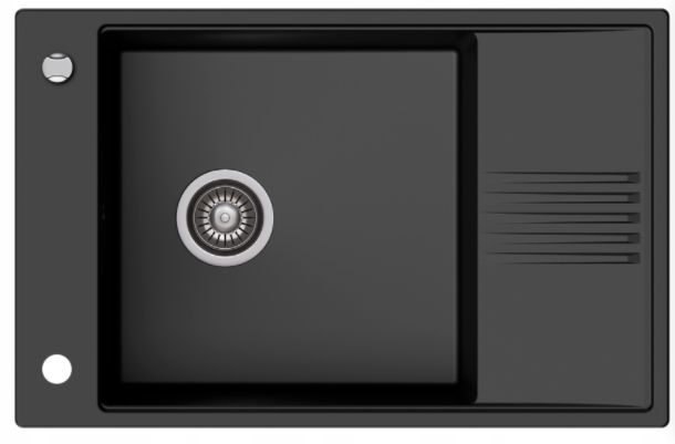 Kuchynská batéria - Kernau KGSD 6078 1B1D DeepBlack Set