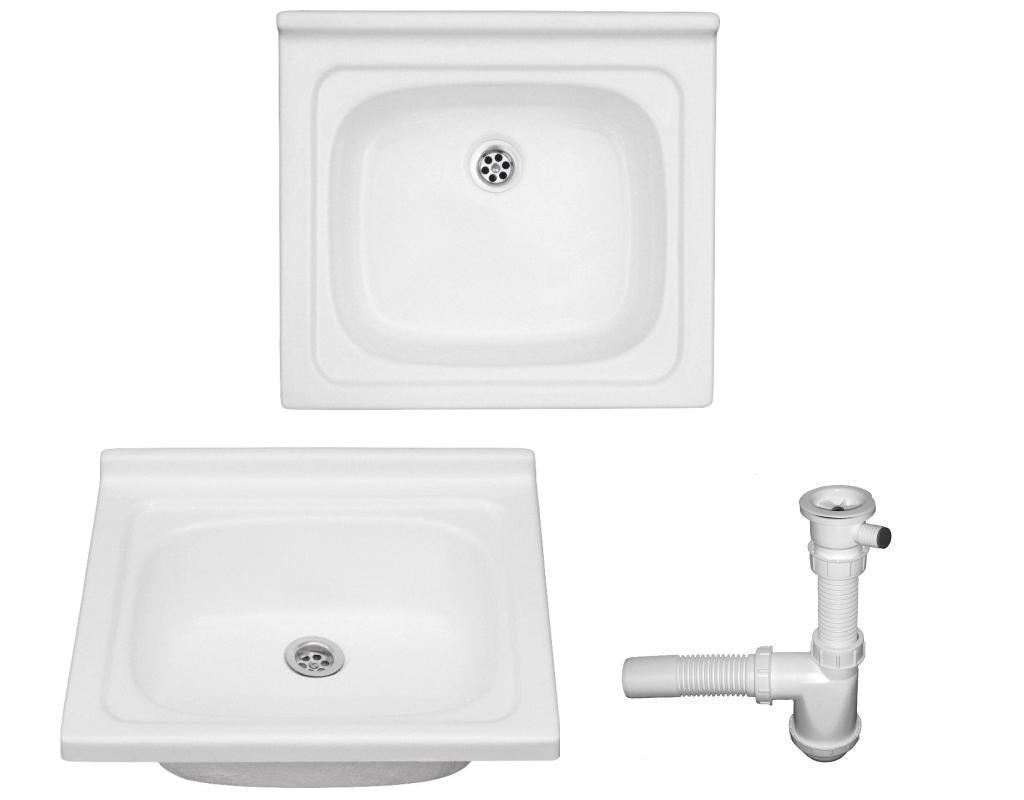 Kuchynská batéria - Akrylový spánok 52x47 Single -Chamber + SIPHON