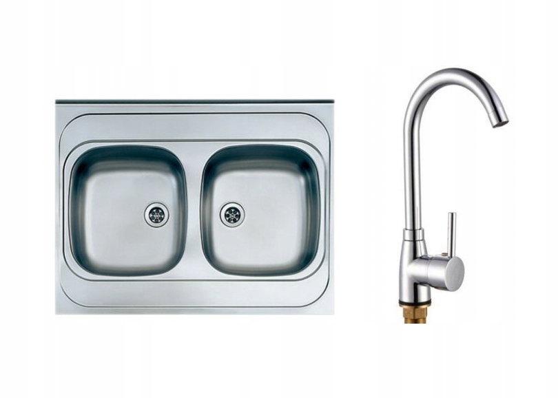 Kuchynská batéria - Dva -Chamber Dekor/ Len 80x60 + Výpad batérie