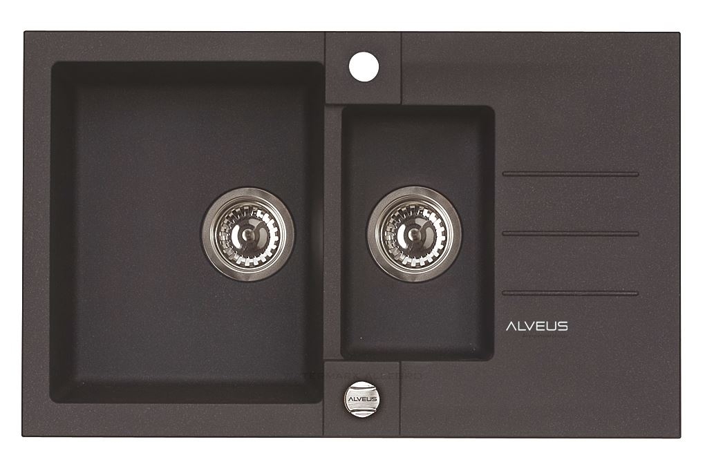 Kuchynská batéria - Rock 70 Alveus Granite Sink Black Wink