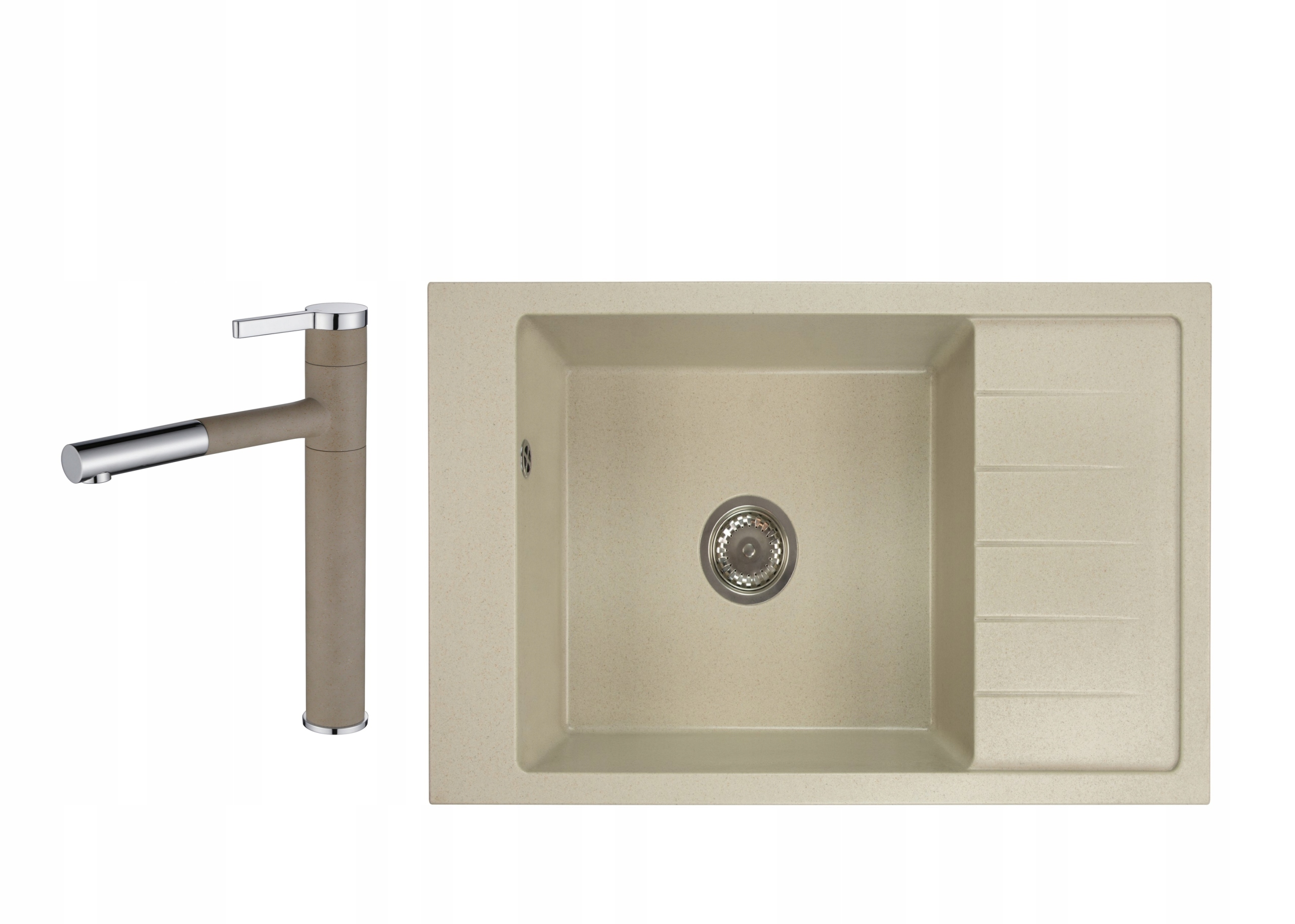 Kuchynská batéria - Single -Chamber Granite Sink Lily + batéria