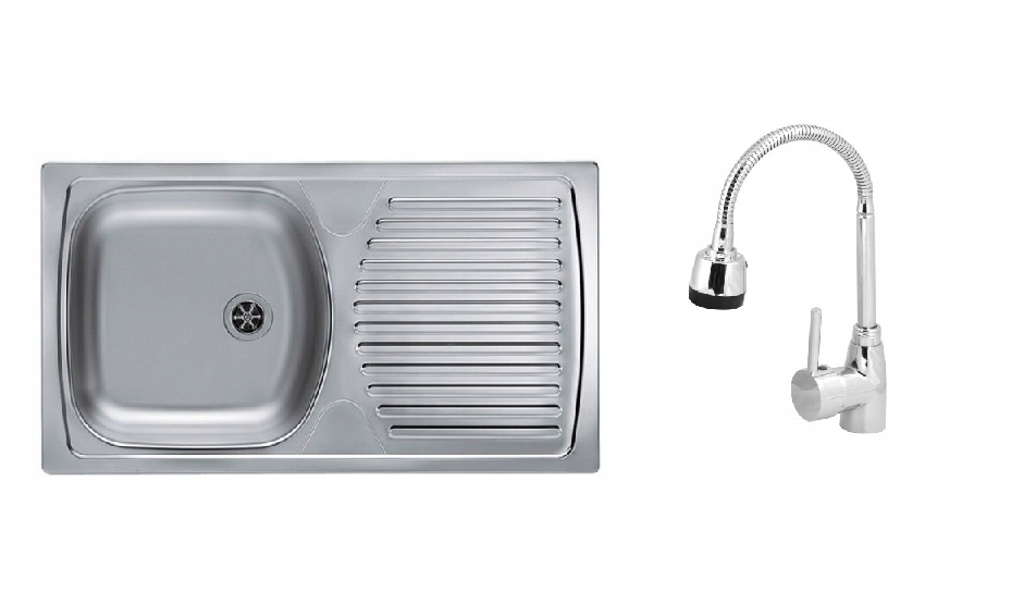 Kuchynská batéria - Single -Chamber Sink Basic Len +Flex batéria