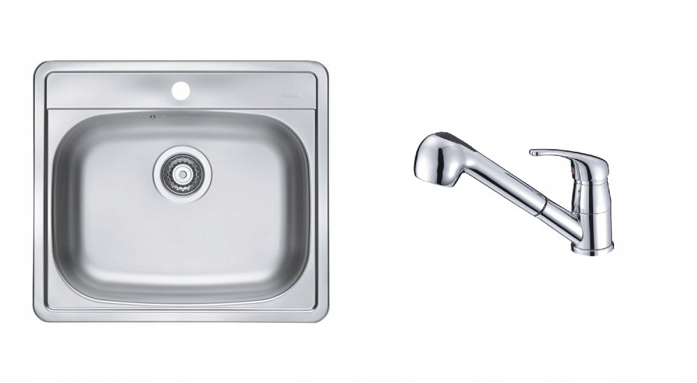 Kuchynská batéria - Jeden -Chamber AP Moreter Sink + natiahnutá batéria