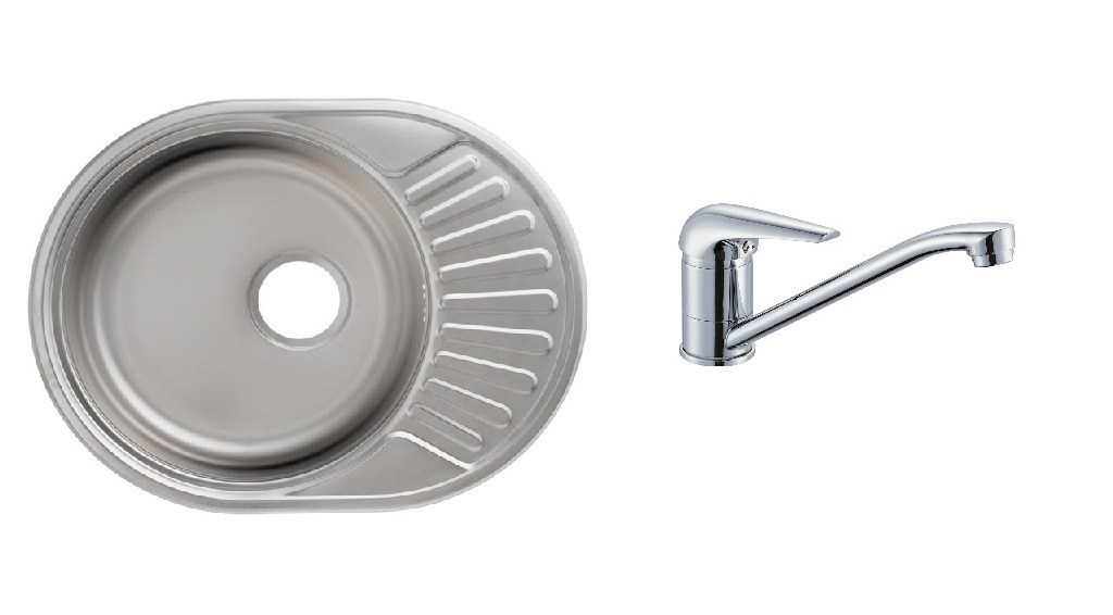 Kuchynská batéria - Single -Chamber Sink XZ 28 + Aqua batéria