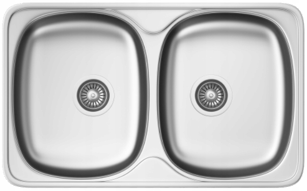 Kuchynská batéria - Kernau KSS G 801 2B Sladké oceľové umývadlo