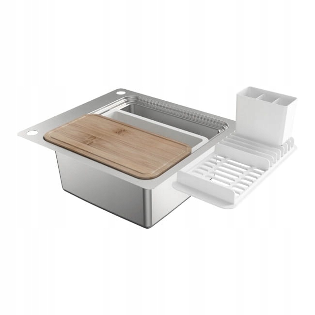 Kuchynská batéria - Oceľový umývadlo Romesco 1-Compartment bez kvapkania