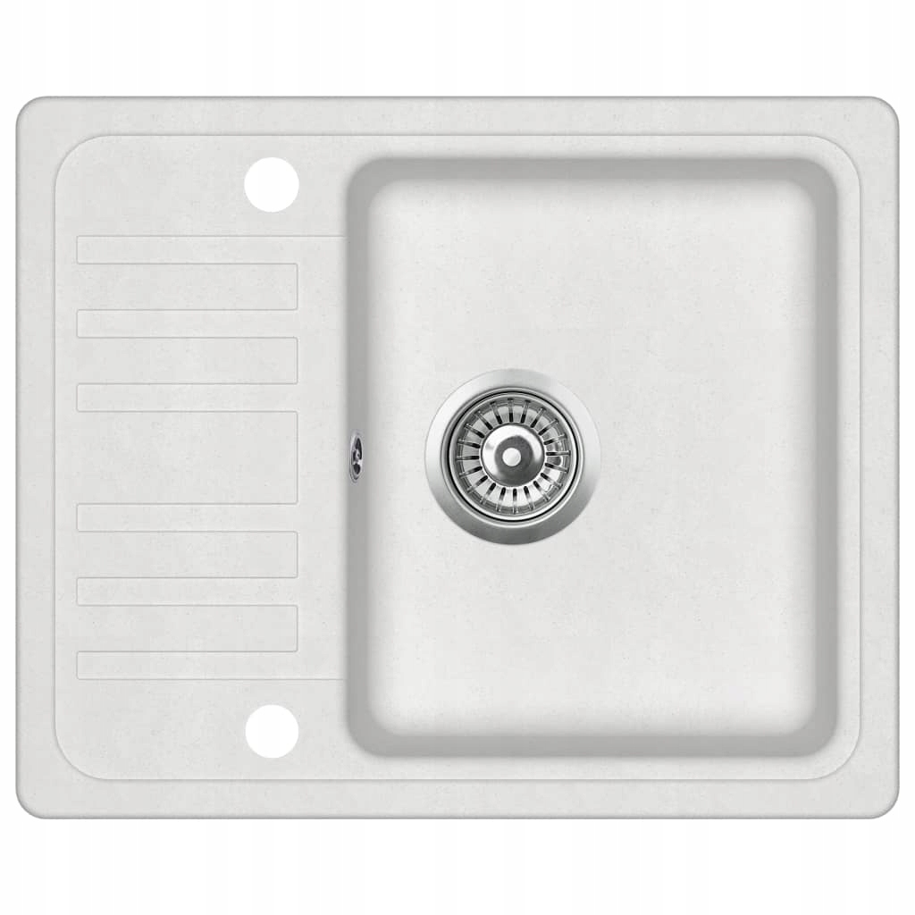 Kuchynská batéria - Vidaxl White Granite Sink