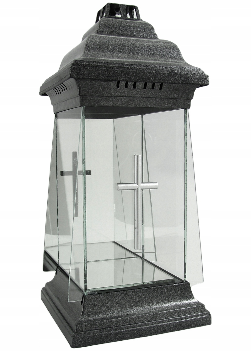 Svietnik, lampáš -  Sviečka, kaplnka, číre sklo, lampáš so zrkadlom