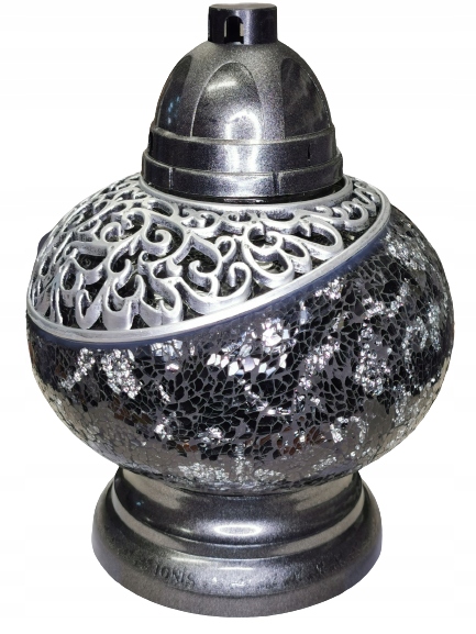 Svietnik, lampáš -  Sviečkový lampáš, náhrobný kameň z farebného skla SM-9