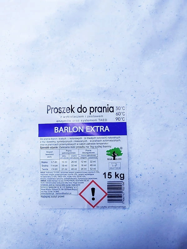 Prací prášok - Dezinfekčný pranie prášok Barlon Extra 15kg