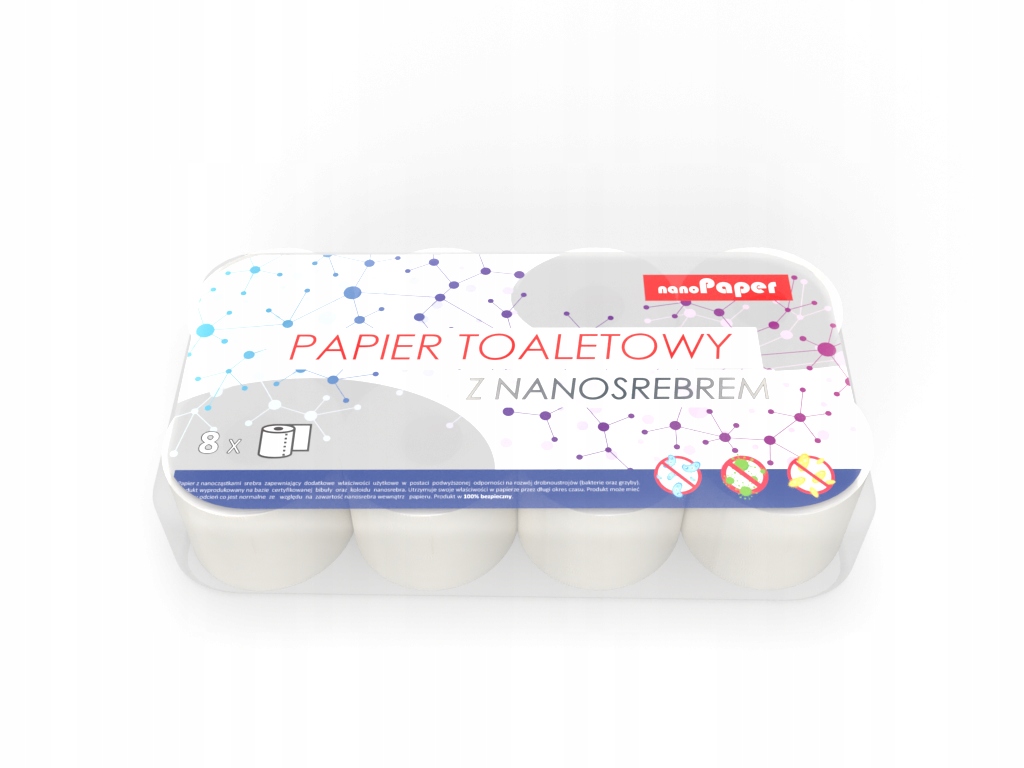 Antibakteriálny toaletný papier (malé) valčeky 8x8