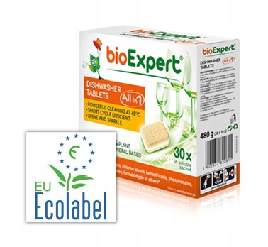 Biologicky odbúrateľné EKO tablety pre umývačky riadu 60 ks
