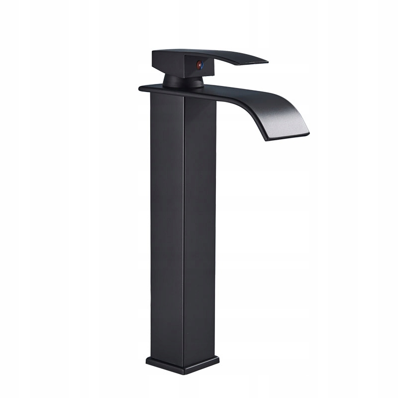 Čierne batérie Washbasin s vodopádom