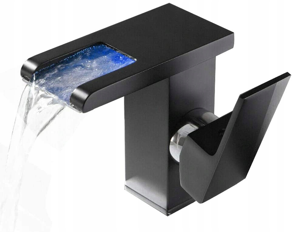 vodopád s vodopádom RGB Washbasin Tap