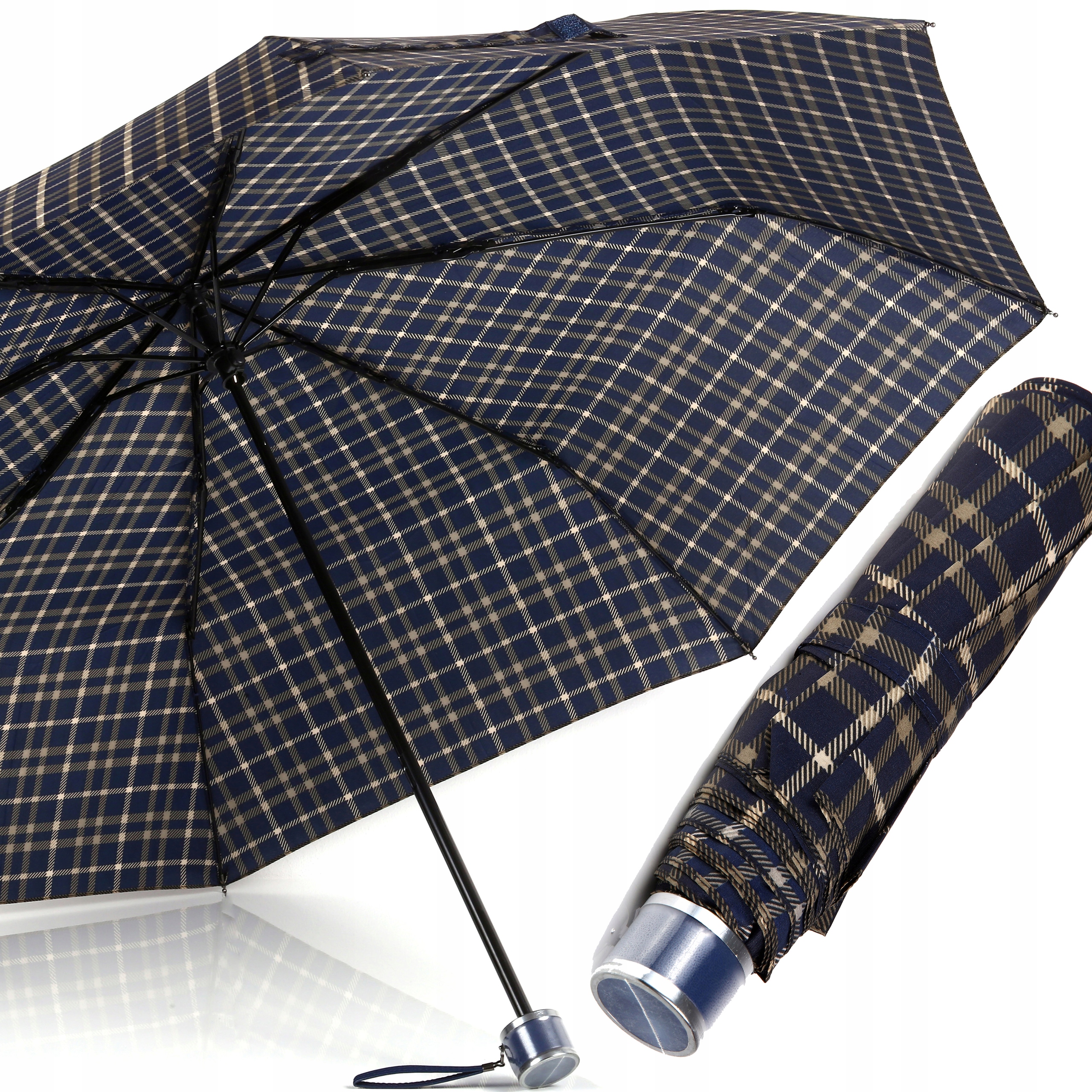 Dáždniky - Manuálny dáždnik, skladanie, s béžovou béžou TS