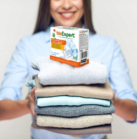 Pracie kapsuly a tablety - Umývanie bez chemikálií - Inovatívne Eco Sachet MG +