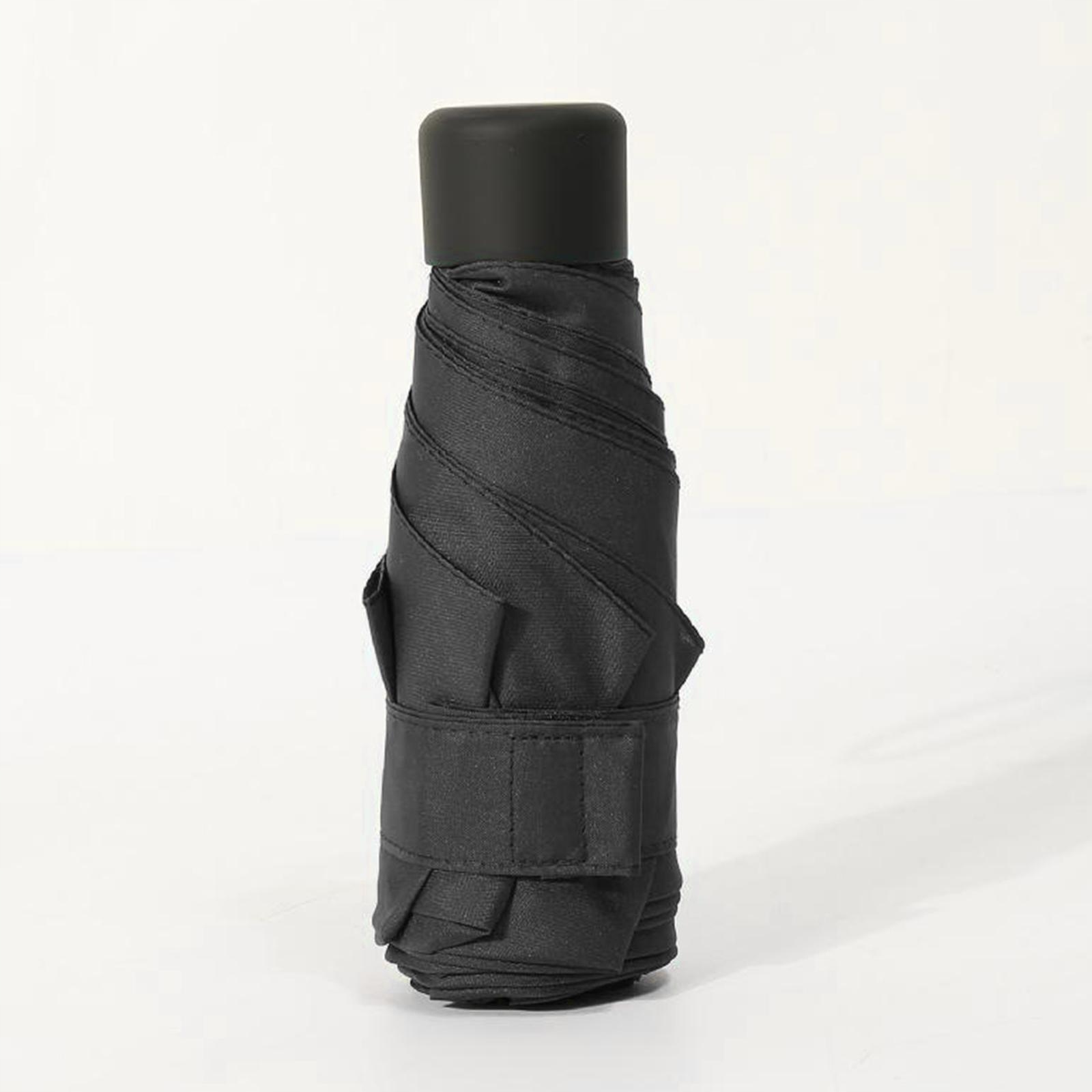 Dáždniky - Prenosný dáždnik unisex - čierny