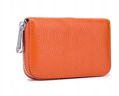 Kožené organizátor Business RFID Case - Orange