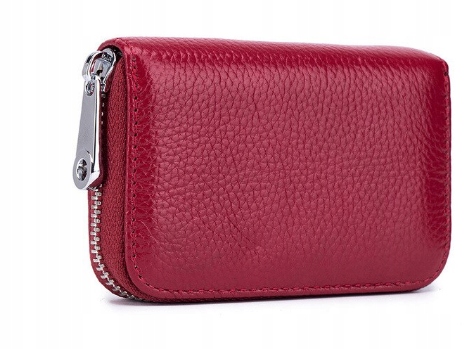 Kožené organizátor Business RFID Case - Červené víno
