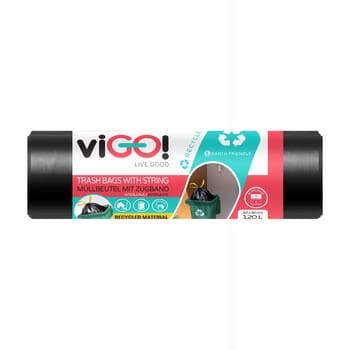 Vigo! Eco LD vrecia s čiernou prekladaním 120L pásky