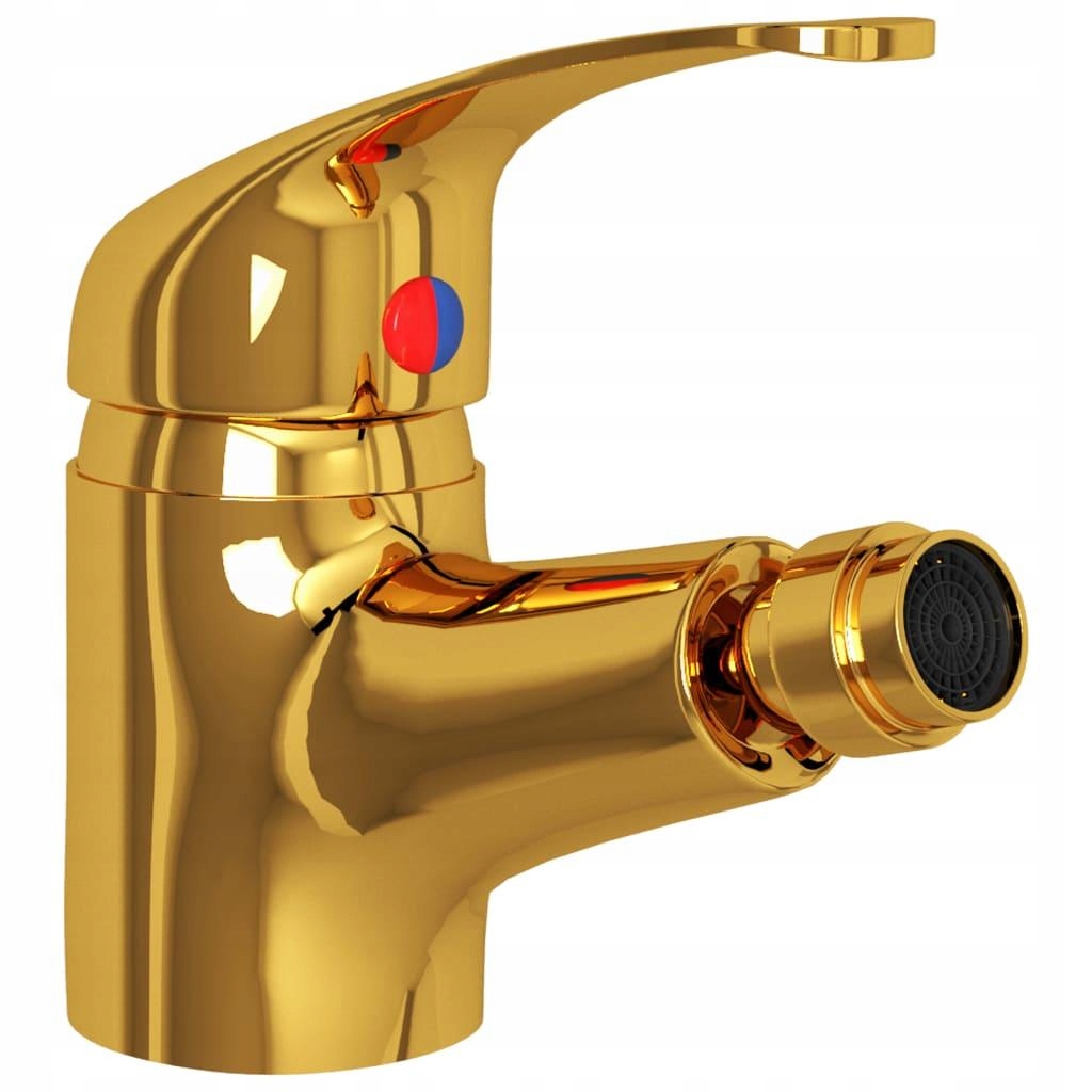 Vidaxl Bidet Mixer, Gold, 13x12