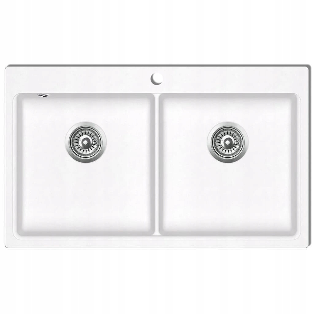 Kuchynská batéria - Vidaxl Granite, Two -Chamber, Cream Wink