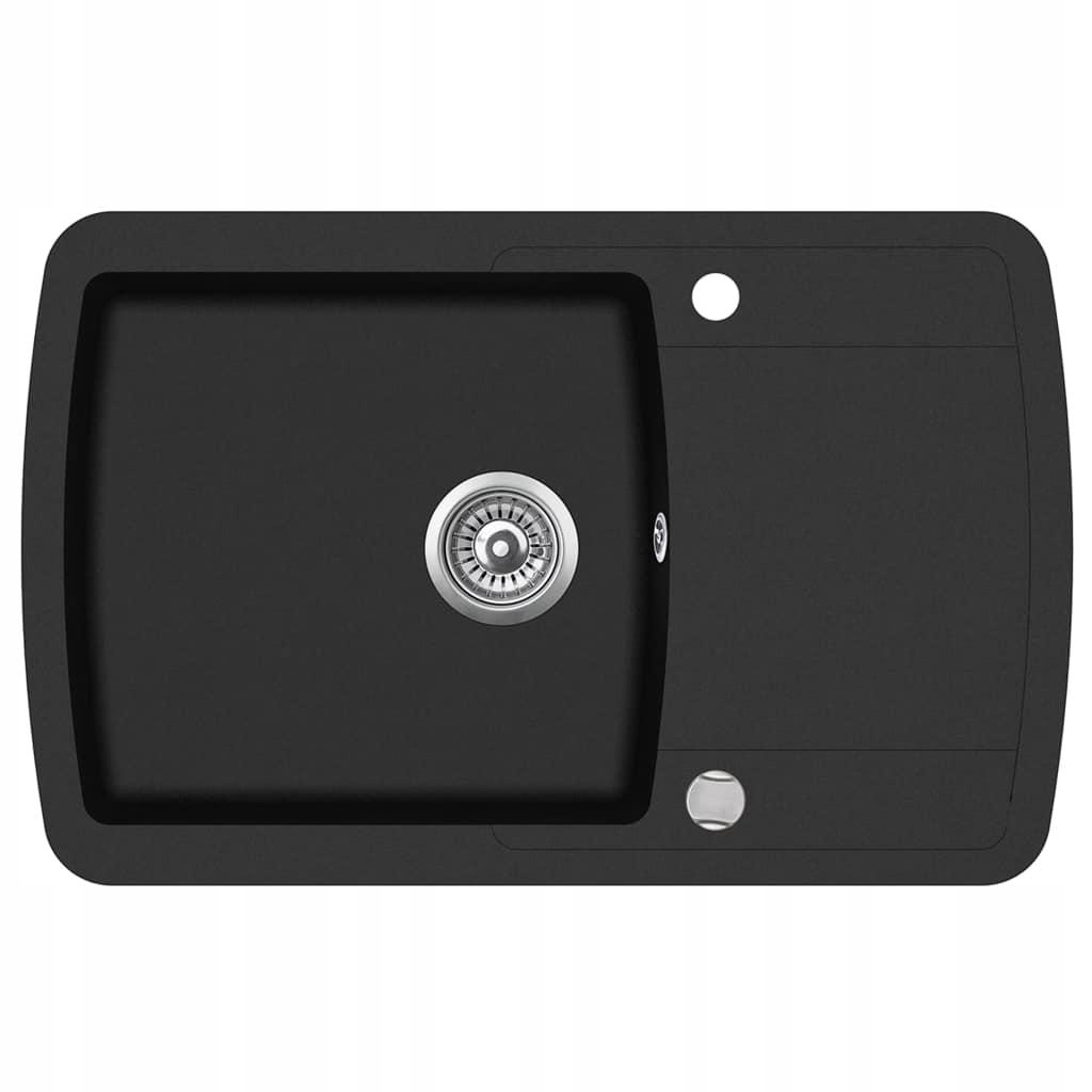 Kuchynská batéria - Vidaxl Granite Single -Chamber, Black Wink