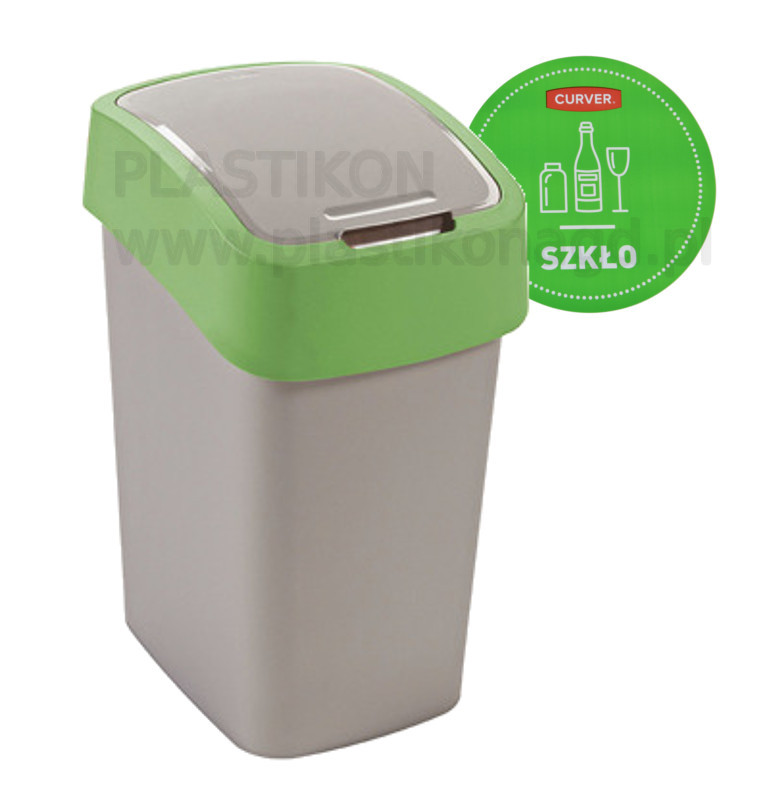Zelený košík Flip Bin 25L Curver Style Hit