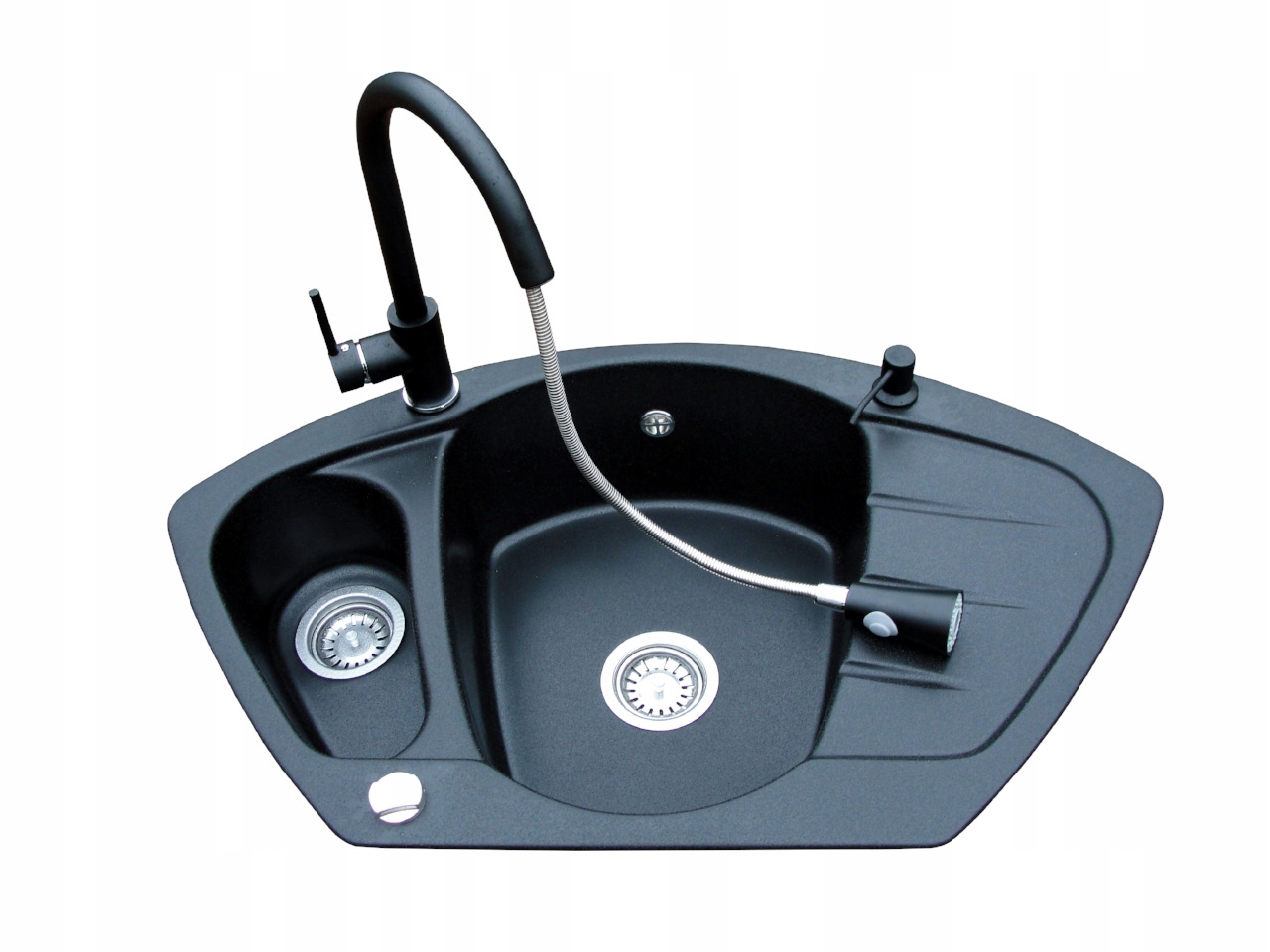 Kuchynská batéria - Umývadlo žuly Sink_naroży+ batéria_