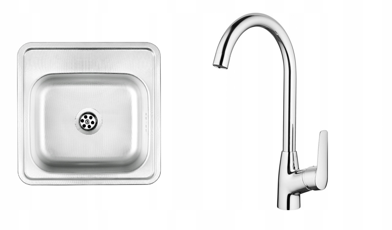 Kuchynská batéria - Single -Chamber Sink 38x38 Decor Boro Battery