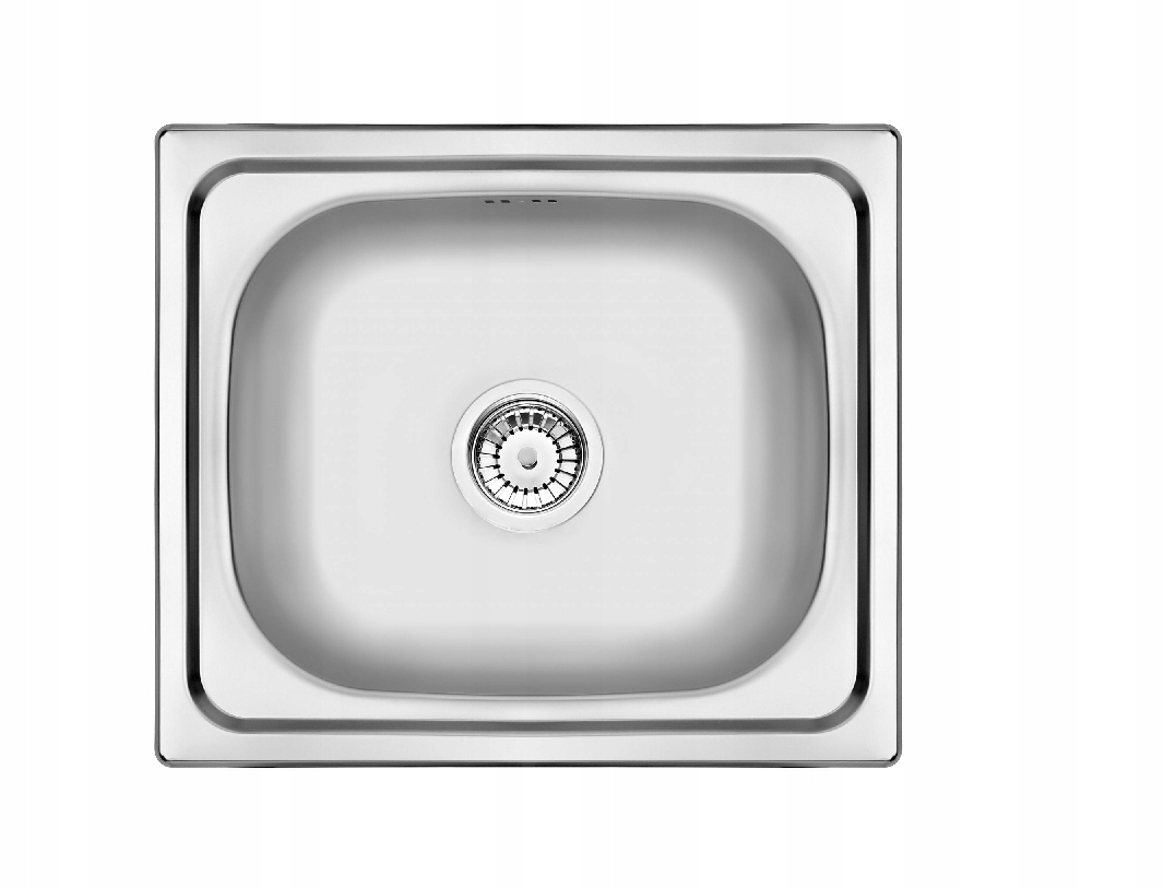 Kuchynská batéria - Single -Chamber Sink 48x43 oceľ + sifón