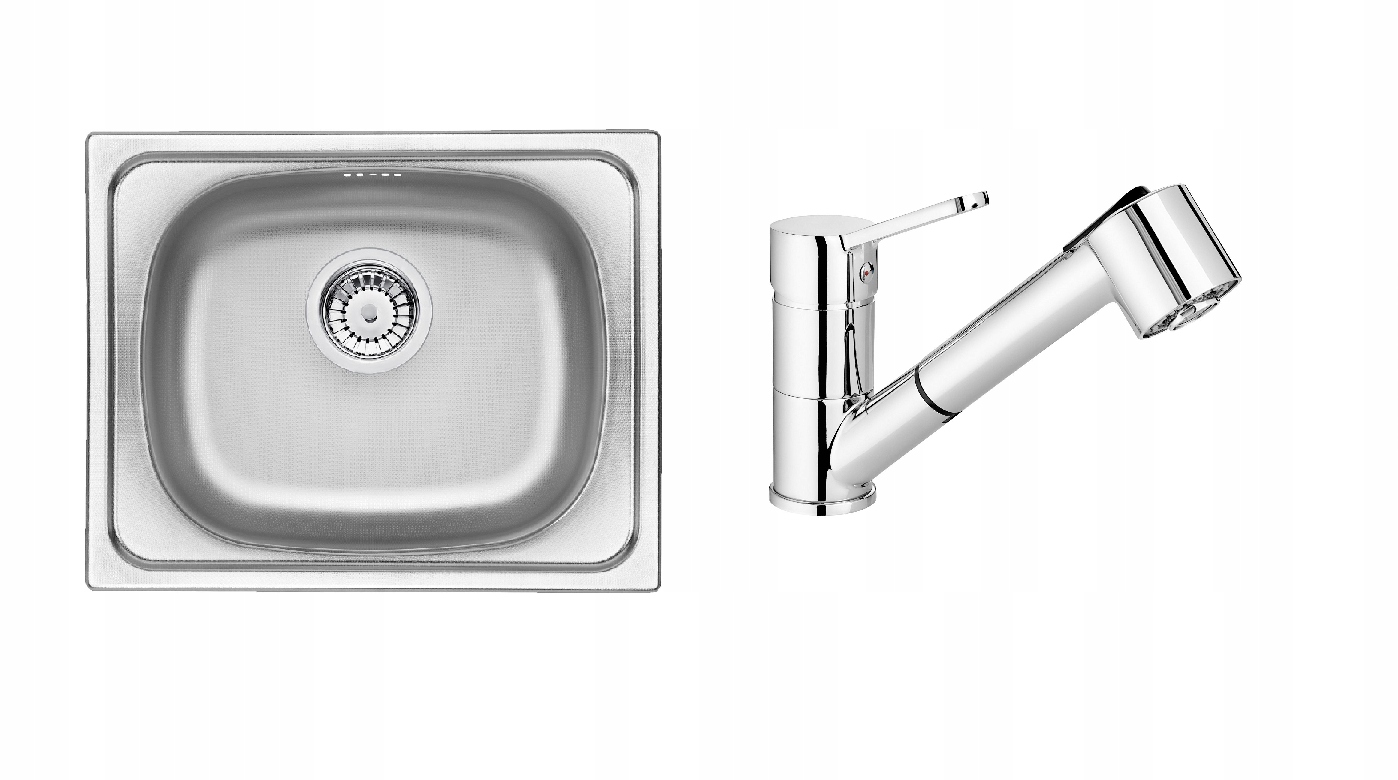 Kuchynská batéria - Single -Chamber Sink 50x40 Len + pero batéria